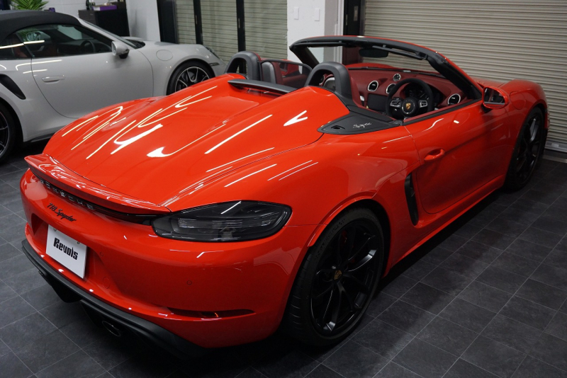 ポルシェ 718スパイダー 718Spyder PDK スパイダークラシックインテリア LEDヘッドライト  中古車