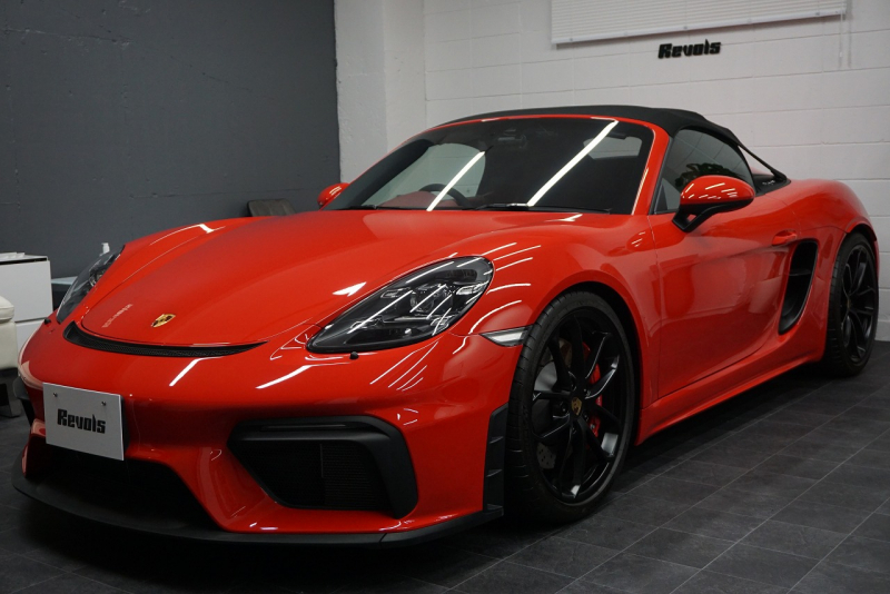 ポルシェ 718スパイダー 718Spyder PDK スパイダークラシックインテリア LEDヘッドライト  中古車