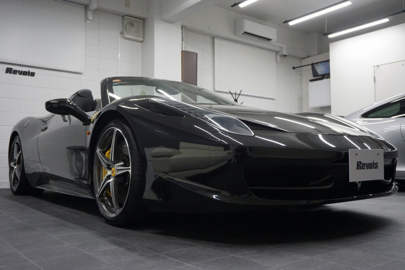 フェラーリ 458スパイダー 2015年最終年式正規ディーラー車 LEDカーボンステア ドライバーズゾーンカーボン  中古車