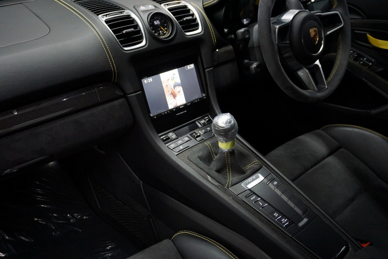 ポルシェ ケイマン GT4 PCCB アダプティブスポーツシート オールレザー＆コントラストステッチ サファイアブルー  中古車