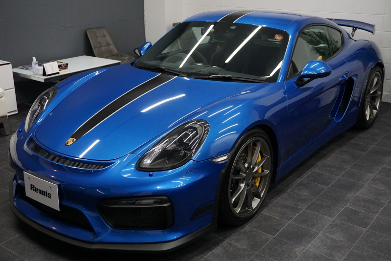 ポルシェ ケイマン GT4 PCCB アダプティブスポーツシート オールレザー＆コントラストステッチ サファイアブルー  中古車