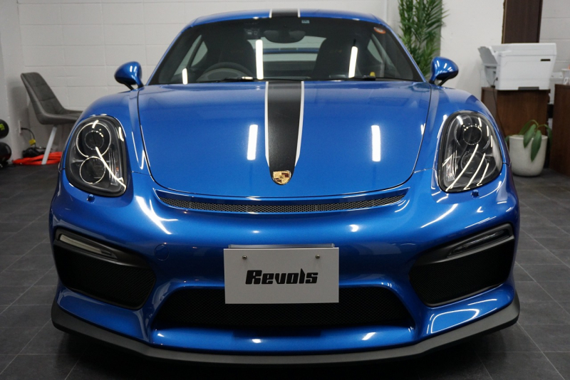 ポルシェ ケイマン GT4 PCCB アダプティブスポーツシート オールレザー＆コントラストステッチ サファイアブルー  中古車