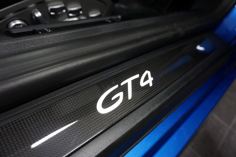 ポルシェ ケイマン GT4 PCCB アダプティブスポーツシート オールレザー＆コントラストステッチ サファイアブルー  中古車