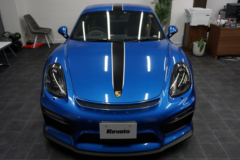 ポルシェ ケイマン GT4 PCCB アダプティブスポーツシート オールレザー＆コントラストステッチ サファイアブルー  中古車