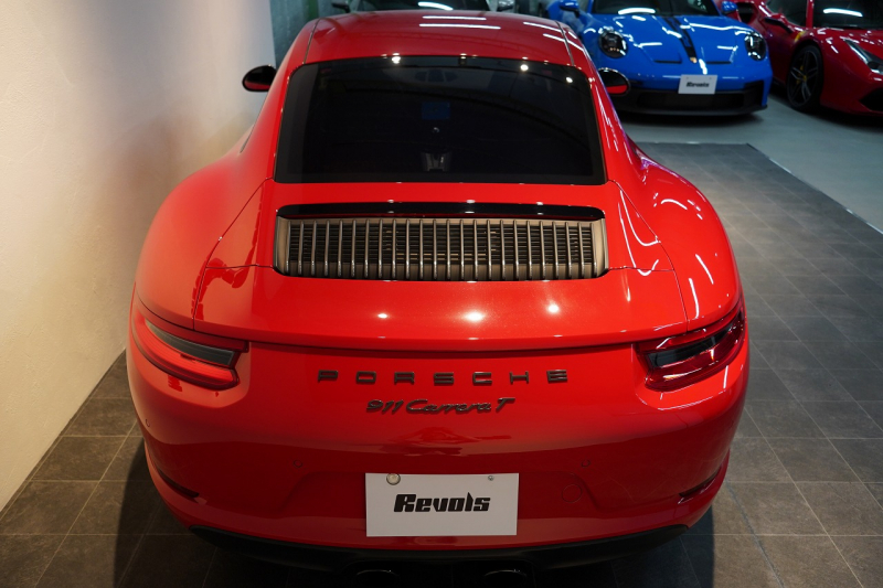 ポルシェ 911(Type991.2) Carrera T 日本未導入モデル7MT ショートシフト スポーツエグゾースト Bカメラ カーボンバケットチェック柄 ガーズレッド  中古車