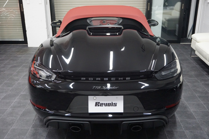 ポルシェ 718スパイダー Boxster Spyder  6MT スパイダークラシックインテリア LEDヘッドライト ブラック 中古車 中古車