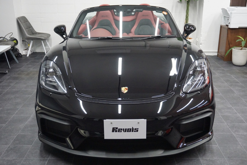 ポルシェ 718スパイダー Boxster Spyder  6MT スパイダークラシックインテリア LEDヘッドライト ブラック 中古車 中古車