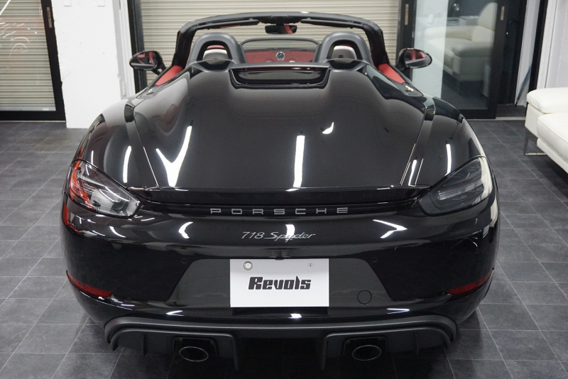 ポルシェ 718スパイダー Boxster Spyder  6MT スパイダークラシックインテリア LEDヘッドライト ブラック 中古車 中古車