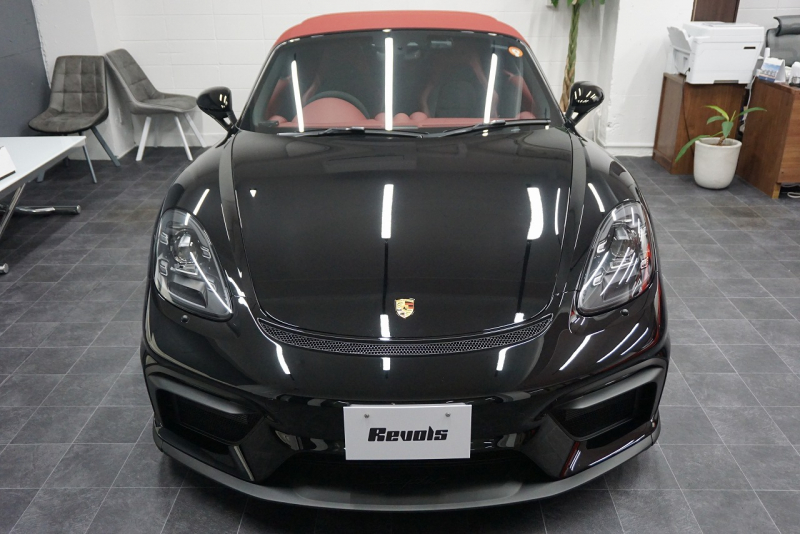 ポルシェ 718スパイダー Boxster Spyder  6MT スパイダークラシックインテリア LEDヘッドライト ブラック 中古車 中古車