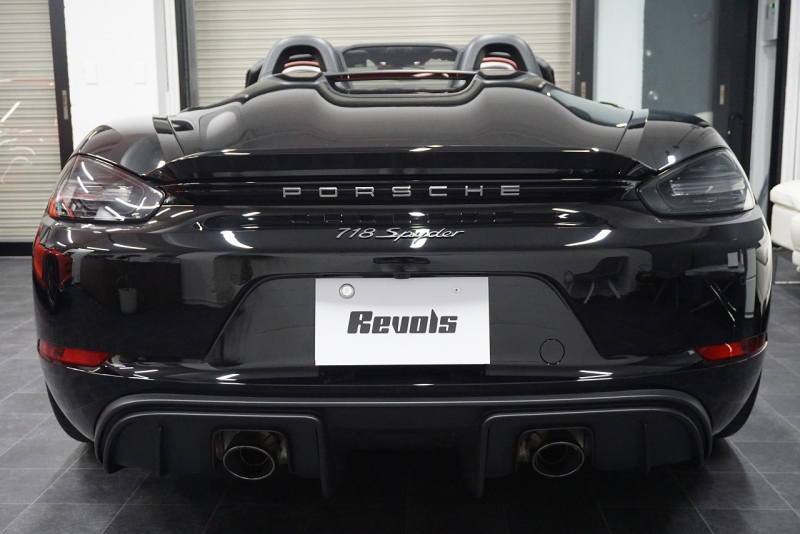 ポルシェ 718スパイダー Boxster Spyder  6MT スパイダークラシックインテリア LEDヘッドライト ブラック 中古車 中古車