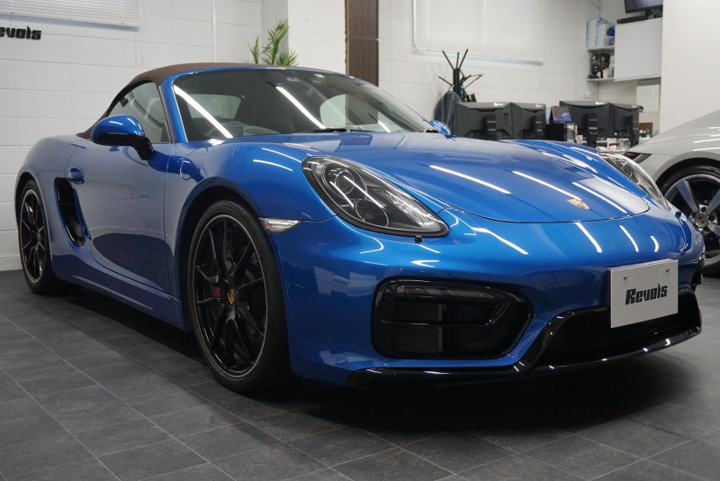 ポルシェ ボクスター Boxster（Type981） GTS 6MT  ホワイトメーターパネル オールレザー サファイアブルー  中古車