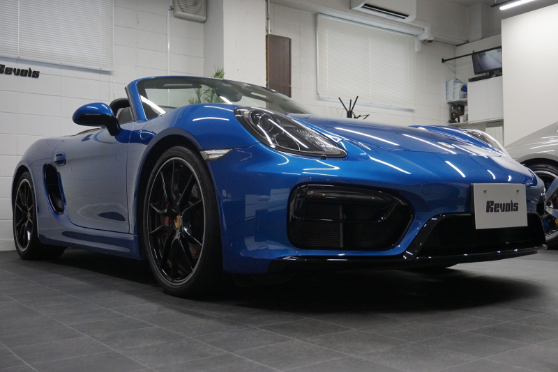 ポルシェ ボクスター Boxster（Type981） GTS 6MT  ホワイトメーターパネル オールレザー サファイアブルー  中古車