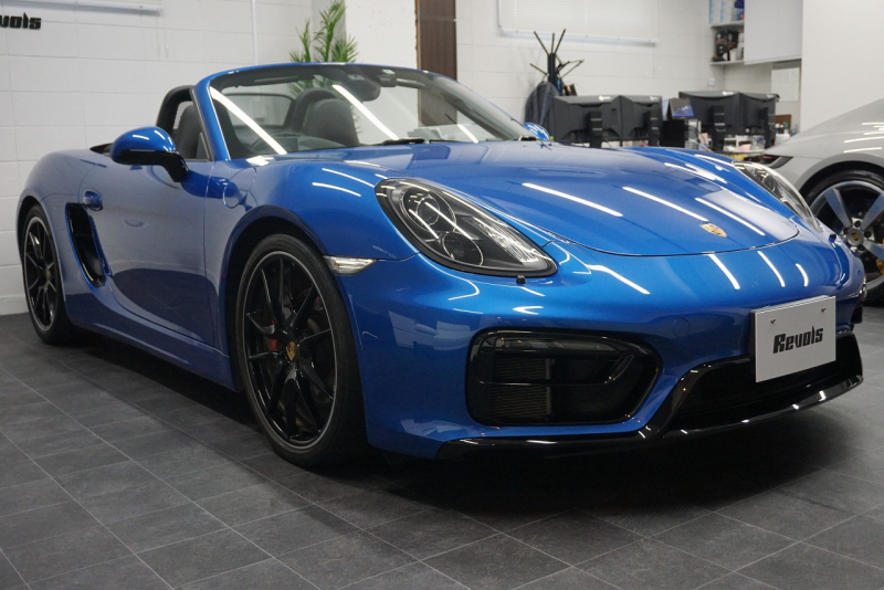 ポルシェ ボクスター Boxster（Type981） GTS 6MT  ホワイトメーターパネル オールレザー サファイアブルー  中古車