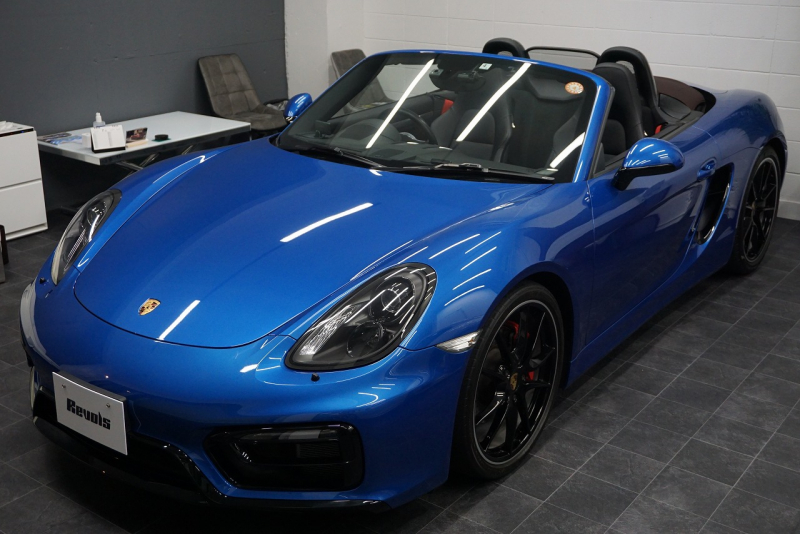 ポルシェ ボクスター Boxster（Type981） GTS 6MT  ホワイトメーターパネル オールレザー サファイアブルー  中古車
