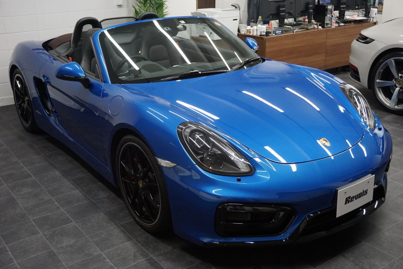 ポルシェ ボクスター Boxster（Type981） GTS 6MT  ホワイトメーターパネル オールレザー サファイアブルー  中古車