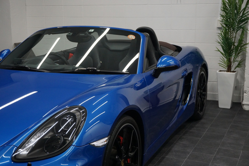 ポルシェ ボクスター Boxster（Type981） GTS 6MT  ホワイトメーターパネル オールレザー サファイアブルー  中古車