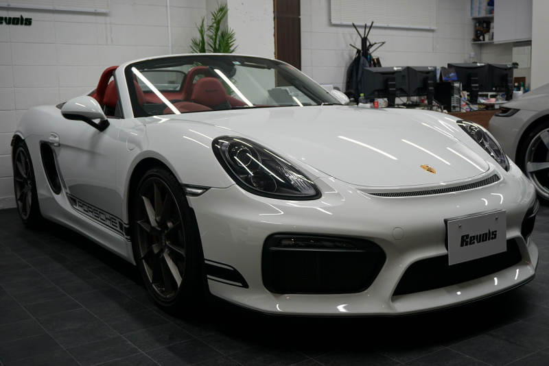 ポルシェ ボクスター Boster（Type981） Spyder  スパイダークラシックインテリア  カーボンフルバケットシート 中古車 中古車