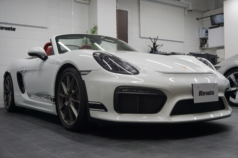 ポルシェ ボクスター Boster（Type981） Spyder  スパイダークラシックインテリア  カーボンフルバケットシート 中古車 中古車