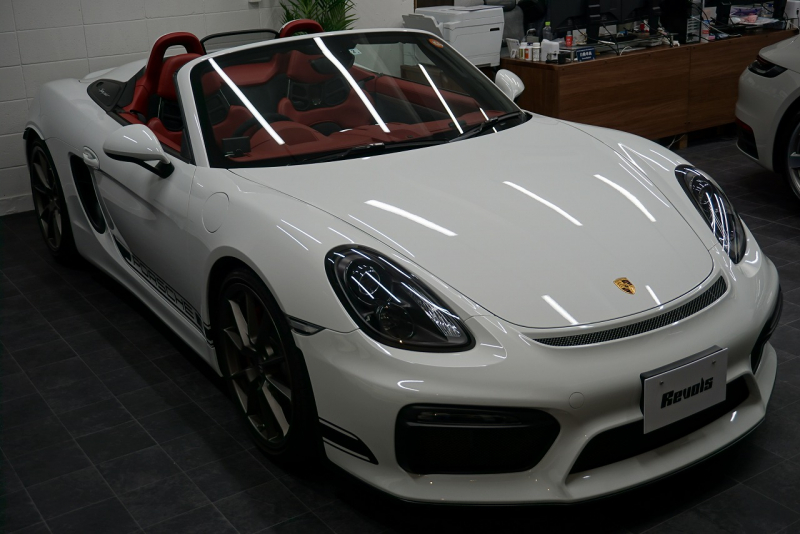 ポルシェ ボクスター Boster（Type981） Spyder  スパイダークラシックインテリア  カーボンフルバケットシート 中古車 中古車