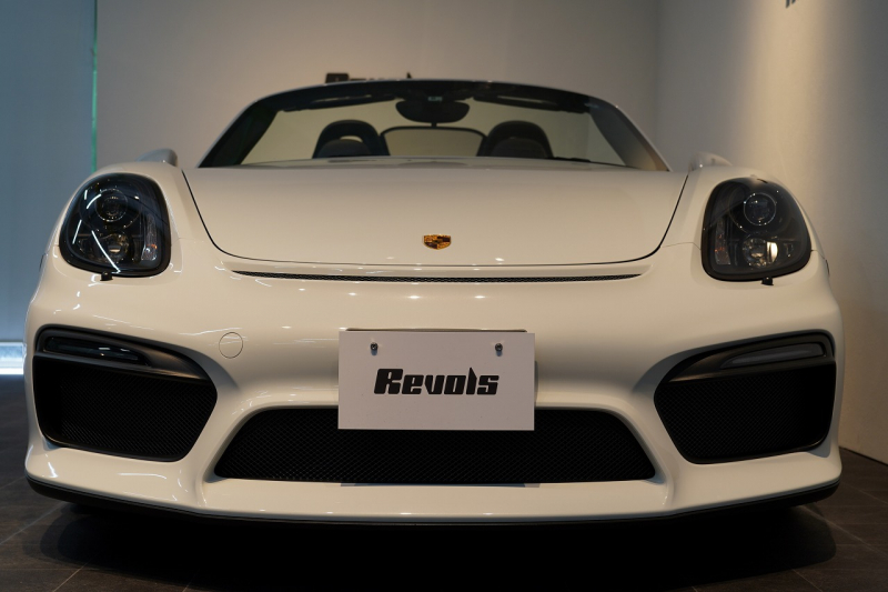 ポルシェ ボクスター Spyder PCCB アダプティブスポーツシート  オールレザー×イエローステッチ キャララホワイトメタリック  中古車