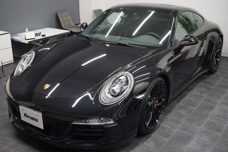 ポルシェ 911(Type991.1) Carrera GTS LEDヘッドライト ベンチレーション レッドメーターパネル ジェットブラックメタリック  中古車