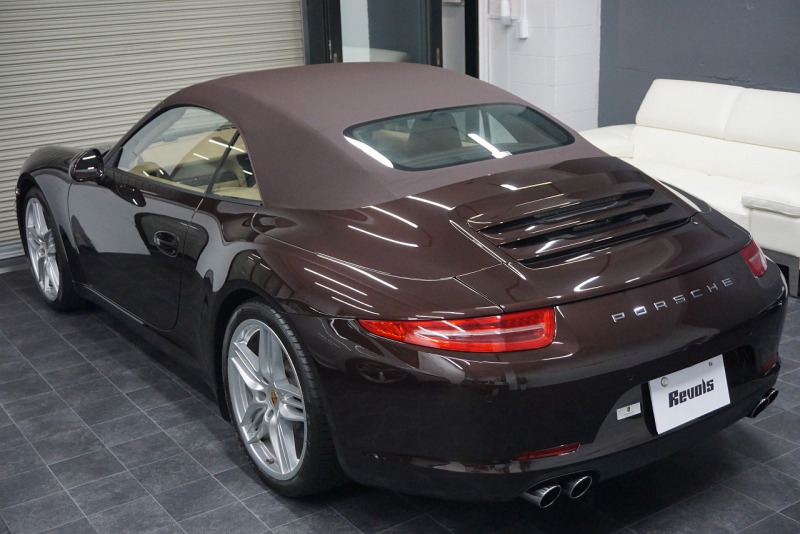 ポルシェ 911(Type991.1) Carrera Cabriolet スポーツエグゾースト オールレザーインテリア スポーツデザイン20ホイール マホガニーメタリック  中古車