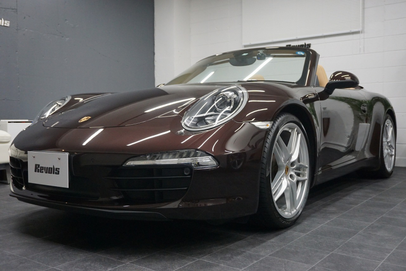 ポルシェ 911(Type991.1) Carrera Cabriolet スポーツエグゾースト オールレザーインテリア スポーツデザイン20ホイール マホガニーメタリック  中古車