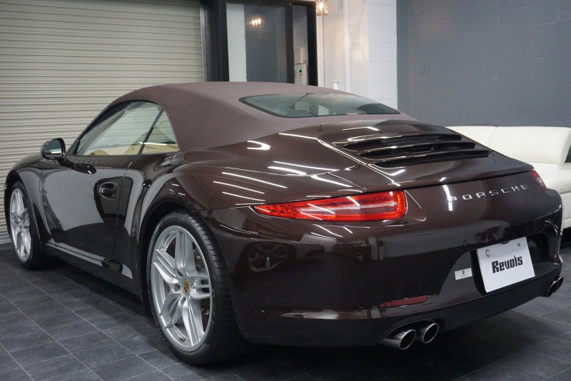ポルシェ 911(Type991.1) Carrera Cabriolet スポーツエグゾースト オールレザーインテリア スポーツデザイン20ホイール マホガニーメタリック  中古車