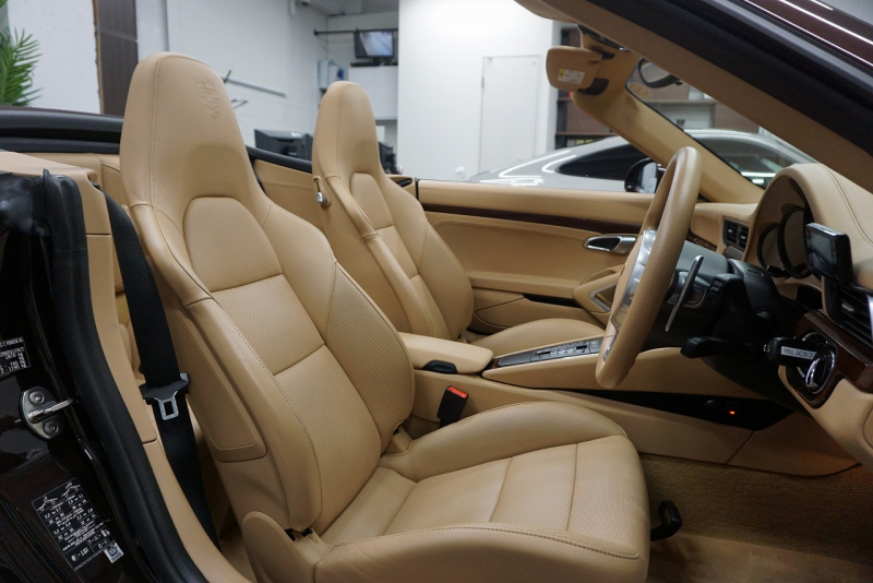 ポルシェ 911(Type991.1) Carrera Cabriolet スポーツエグゾースト オールレザーインテリア スポーツデザイン20ホイール マホガニーメタリック  中古車