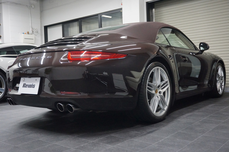 ポルシェ 911(Type991.1) Carrera Cabriolet スポーツエグゾースト オールレザーインテリア スポーツデザイン20ホイール マホガニーメタリック  中古車