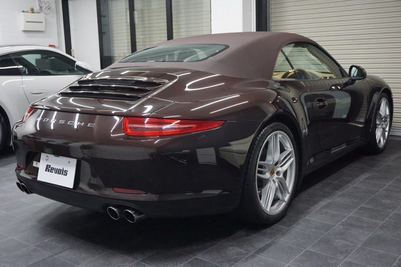 ポルシェ 911(Type991.1) Carrera Cabriolet スポーツエグゾースト オールレザーインテリア スポーツデザイン20ホイール マホガニーメタリック  中古車