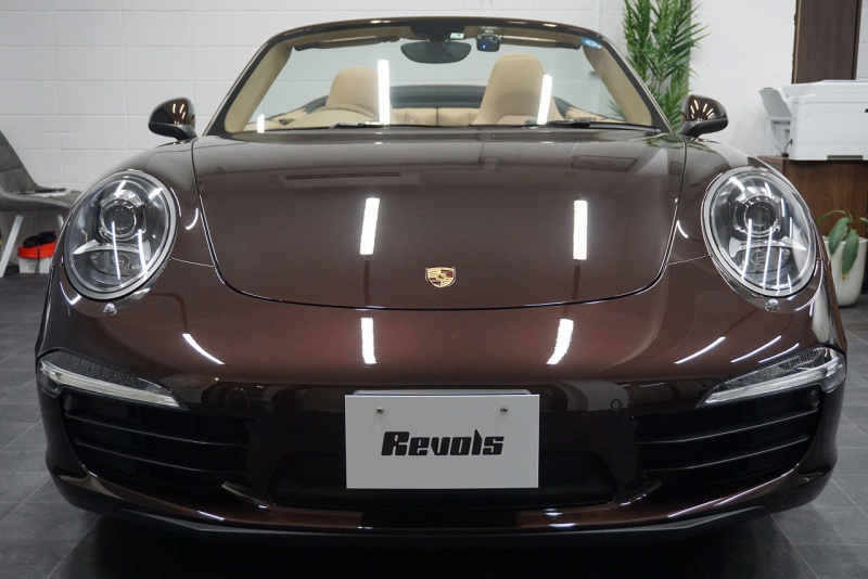 ポルシェ 911(Type991.1) Carrera Cabriolet スポーツエグゾースト オールレザーインテリア スポーツデザイン20ホイール マホガニーメタリック  中古車