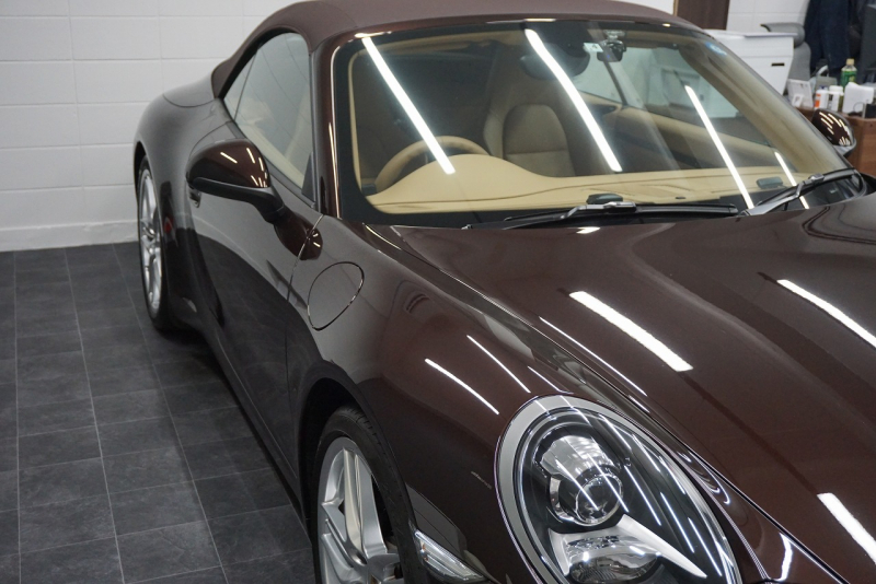 ポルシェ 911(Type991.1) Carrera Cabriolet スポーツエグゾースト オールレザーインテリア スポーツデザイン20ホイール マホガニーメタリック  中古車