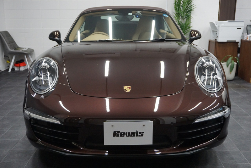 ポルシェ 911(Type991.1) Carrera Cabriolet スポーツエグゾースト オールレザーインテリア スポーツデザイン20ホイール マホガニーメタリック  中古車