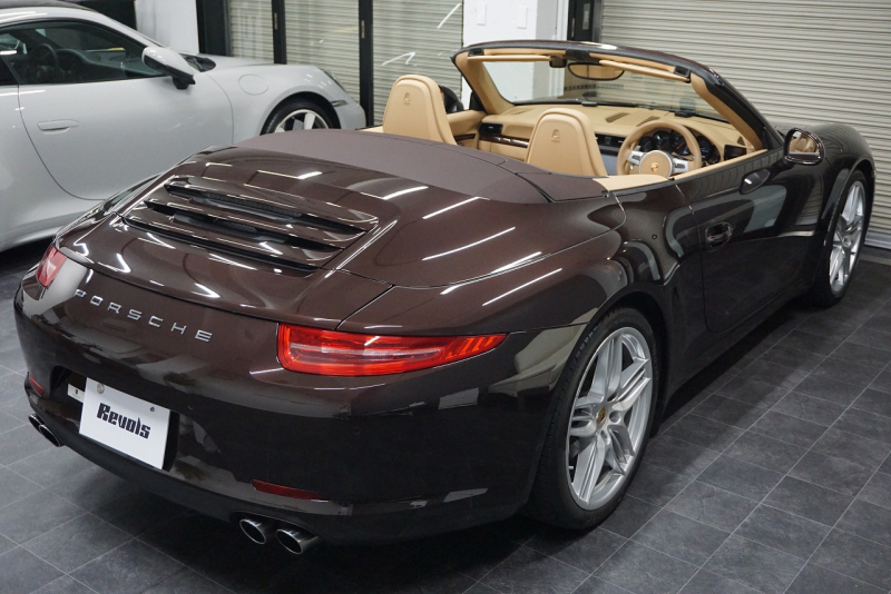 ポルシェ 911(Type991.1) Carrera Cabriolet スポーツエグゾースト オールレザーインテリア スポーツデザイン20ホイール マホガニーメタリック  中古車