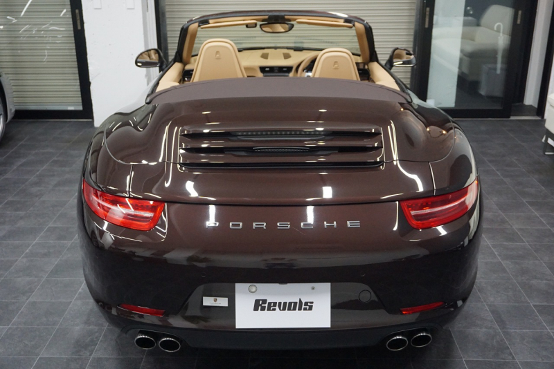 ポルシェ 911(Type991.1) Carrera Cabriolet スポーツエグゾースト オールレザーインテリア スポーツデザイン20ホイール マホガニーメタリック  中古車