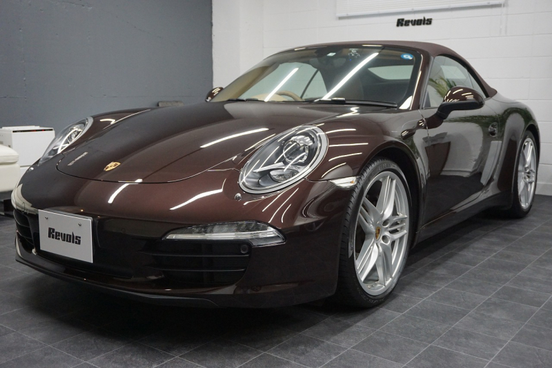 ポルシェ 911(Type991.1) Carrera Cabriolet スポーツエグゾースト オールレザーインテリア スポーツデザイン20ホイール マホガニーメタリック  中古車