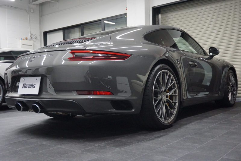 ポルシェ 911(Type991.2) Carrera 7MT PCCB スポーツクロノ スポーツエグゾースト LEDヘッドライト RSスパイダー20ホイール アゲートグレーメタリック  中古車