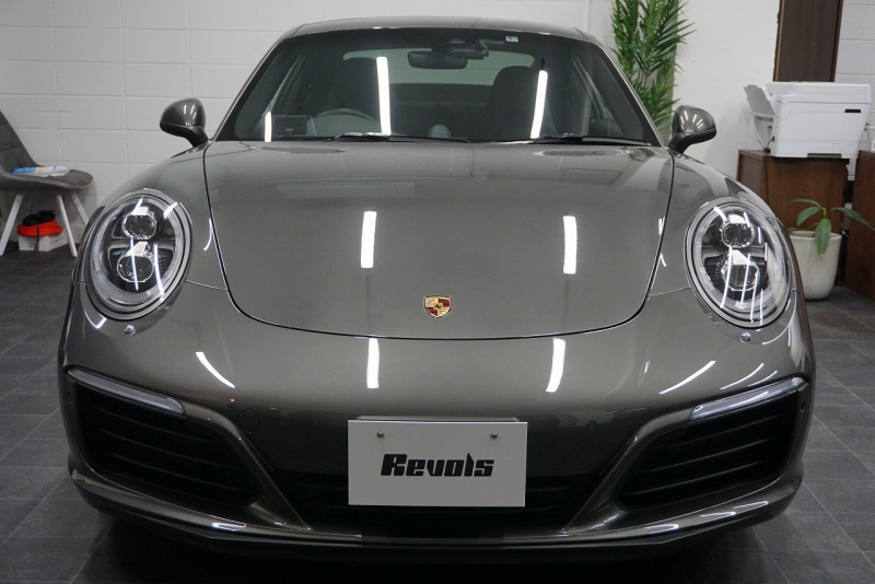 ポルシェ 911(Type991.2) Carrera 7MT PCCB スポーツクロノ スポーツエグゾースト LEDヘッドライト RSスパイダー20ホイール アゲートグレーメタリック  中古車