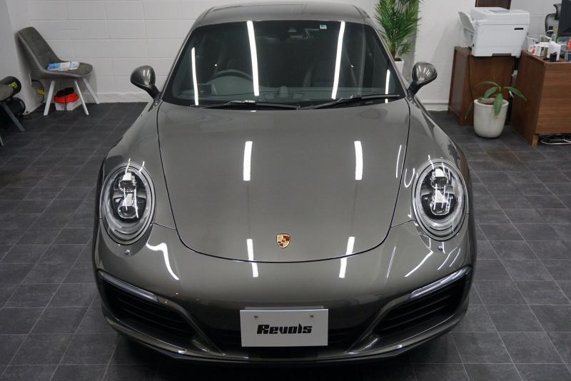 ポルシェ 911(Type991.2) Carrera 7MT PCCB スポーツクロノ スポーツエグゾースト LEDヘッドライト RSスパイダー20ホイール アゲートグレーメタリック  中古車