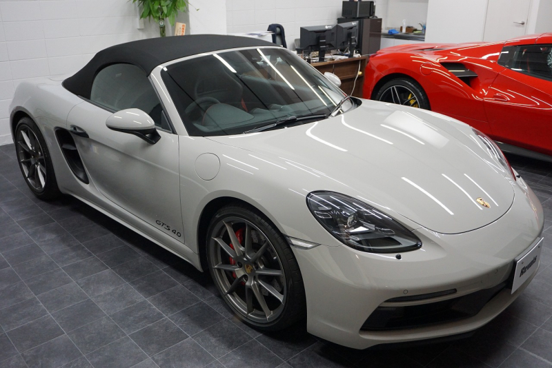 ポルシェ 718 ボクスター 718Boster GTS4.0 6MT クレヨン GTSコミュニケーションパッケージ スポーツバッケットシート（カーボン）  中古車