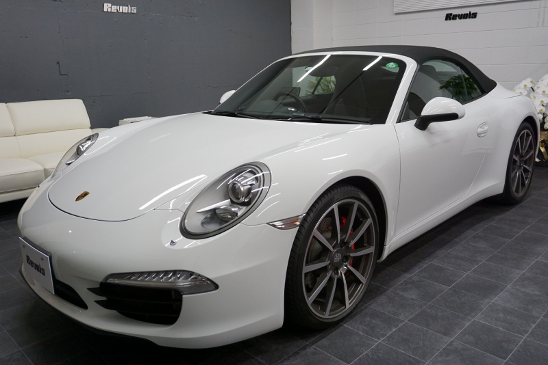 ポルシェ 911(Type991) Type991.1 Carrera S Cabriolet 2トーンオールレザーインテリア スポーツクロノ クラシック20インチホイール 中古車 中古車