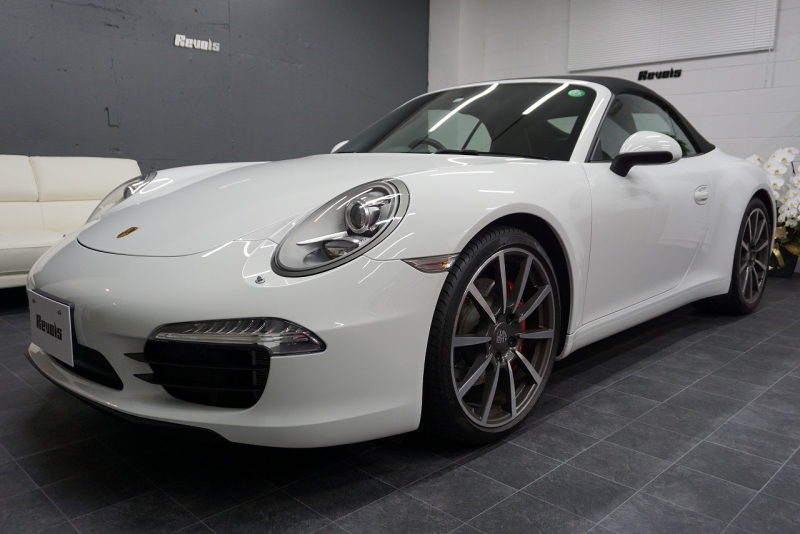 ポルシェ 911(Type991) Type991.1 Carrera S Cabriolet 2トーンオールレザーインテリア スポーツクロノ クラシック20インチホイール 中古車 中古車