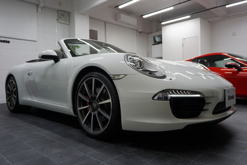 ポルシェ 911(Type991) Type991.1 Carrera S Cabriolet 2トーンオールレザーインテリア スポーツクロノ クラシック20インチホイール 中古車 中古車