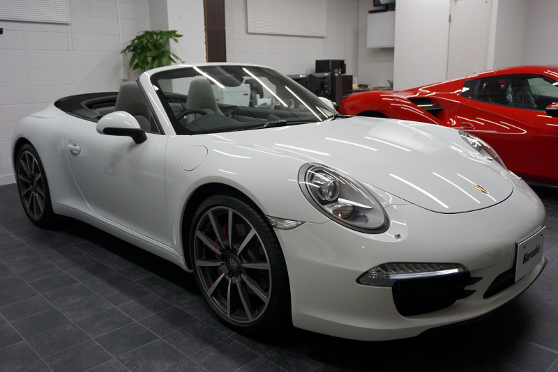 ポルシェ 911(Type991) Type991.1 Carrera S Cabriolet 2トーンオールレザーインテリア スポーツクロノ クラシック20インチホイール 中古車 中古車