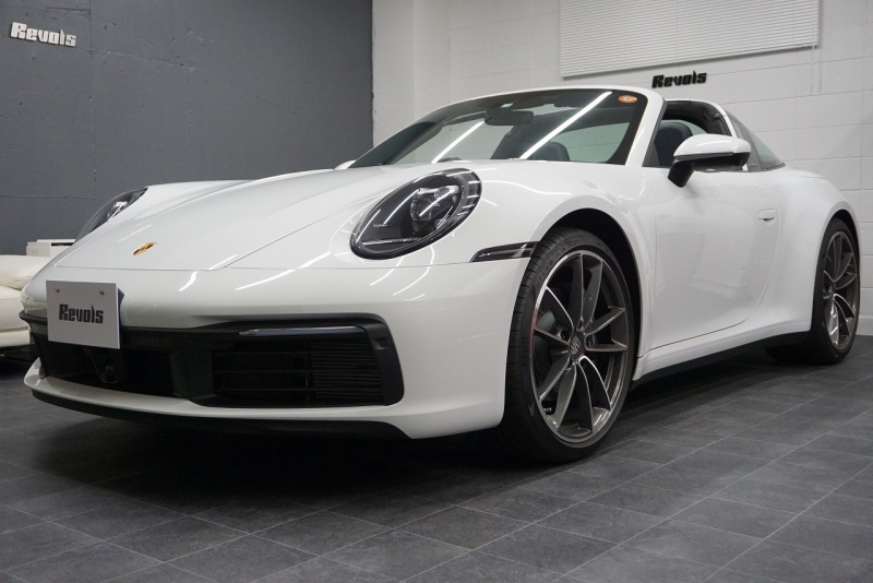 ポルシェ 911(Type992) 911 Type992 Targa 4  スポーツクロノ グラファイトブルーレザーインテリア クラシックホイール 中古車 中古車