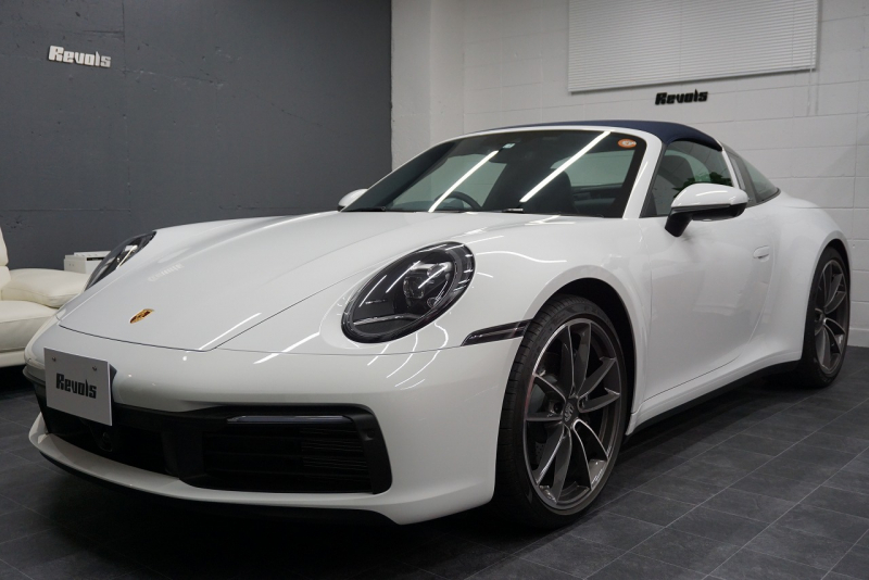ポルシェ 911(Type992) 911 Type992 Targa 4  スポーツクロノ グラファイトブルーレザーインテリア クラシックホイール 中古車 中古車