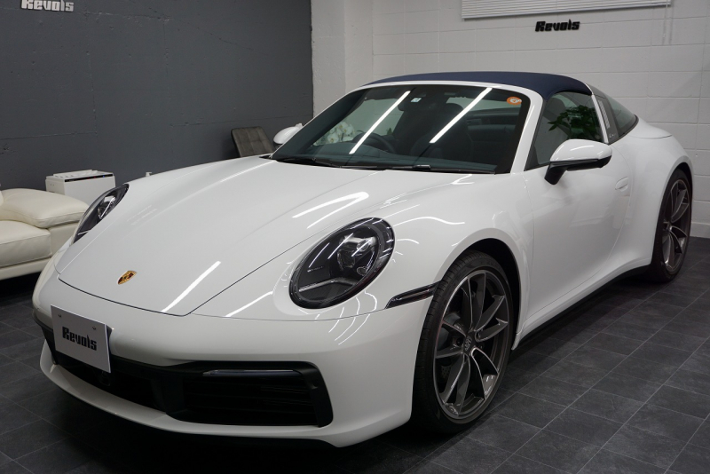 ポルシェ 911(Type992) 911 Type992 Targa 4  スポーツクロノ グラファイトブルーレザーインテリア クラシックホイール 中古車 中古車