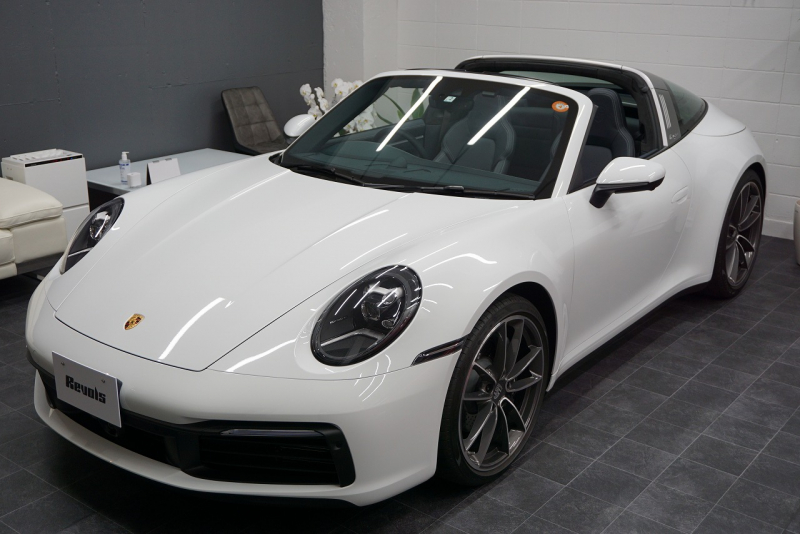 ポルシェ 911(Type992) 911 Type992 Targa 4  スポーツクロノ グラファイトブルーレザーインテリア クラシックホイール 中古車 中古車
