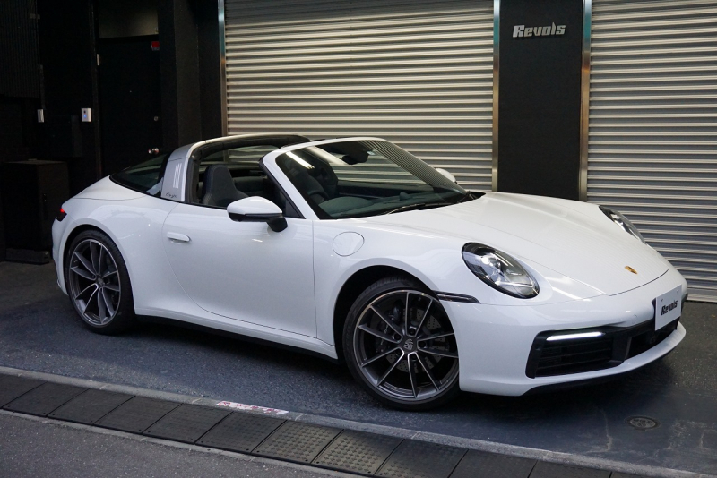 ポルシェ 911(Type992) 911 Type992 Targa 4  スポーツクロノ グラファイトブルーレザーインテリア クラシックホイール 中古車 中古車